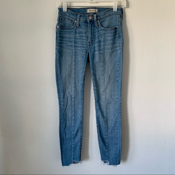 Madewell High Rise Skinny Jeans Seamed Step Hem 24 - Picture 6 of 10